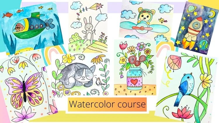 Чудеса акварели для детей