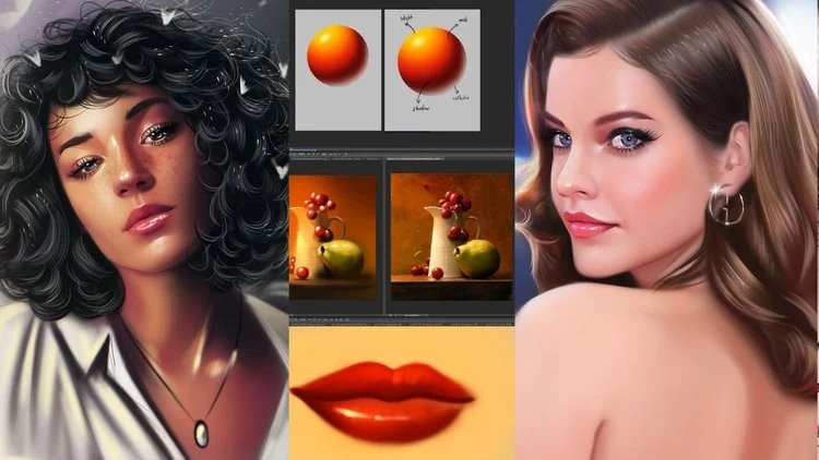 Udemy – Цифровое рисование портретов: от новичка до мастера  —