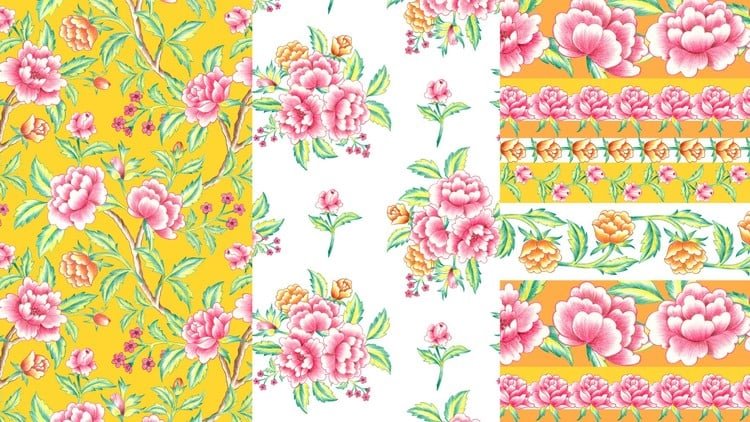 Udemy – Цветочный ситец и шинуазри в Photoshop